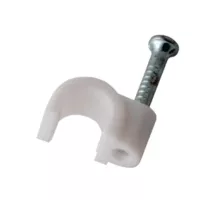 Крепеж кабеля круглый 4мм, белый (20 шт/уп) REXANT