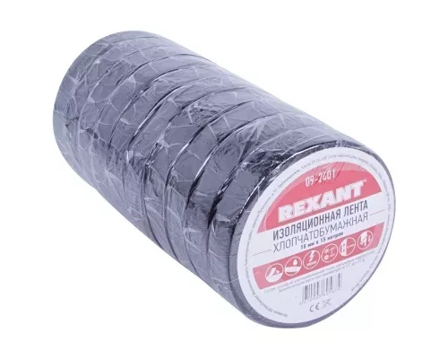 Изолента х/б 18х0,35 мм (ролик 15 м/180 г) (1-ПОЛ) REXANT