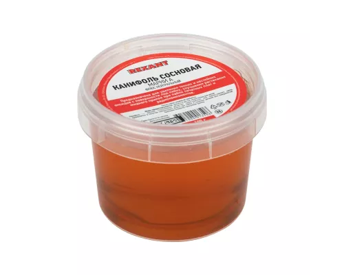 Канифоль сосновая, флюс НЕЙТРАЛЬНЫЙ, марка А, 100г, банка REXANT