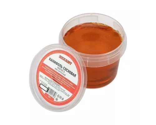 Канифоль сосновая, флюс НЕЙТРАЛЬНЫЙ, марка А, 100г, банка REXANT