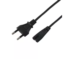 Шнур сетевой, вилка СЕЕ 7/16 - разъем IEC 320 C7, кабель 2x0,5 мм², длина 1,8 метра (PE пакет) REXANT