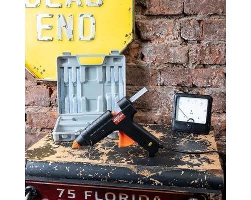 Пистолет клеевой, 60Вт, Ø11мм, настройка температуры 120..240℃, кейс REXANT