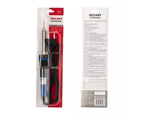 Паяльник долговечное жало, серия МАСТЕР, 40Вт, 230В, блистер REXANT
