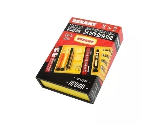 Набор для точных работ 38 предметов Профи REXANT