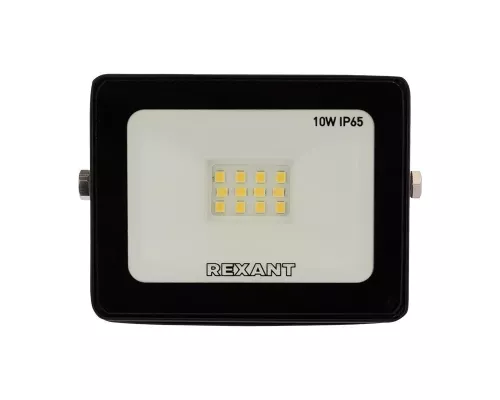 Прожектор светодиодный СДО 10Вт 800Лм 6500К холодный свет, черный корпус REXANT