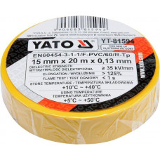 YT-81594 Изолента 15ммх20м жёлтая, YATO, 5906083815942 (CN), шт