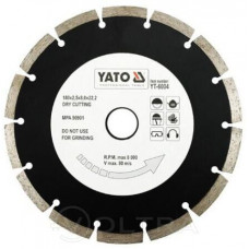 YT-6004 Отрезной алмазный диск для сухой резки 180мм, YATO, 5906083960048 (CN), шт