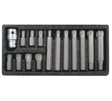 Набор бит с держателем 15 шт. YATO YT-0419