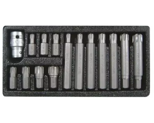 Набор бит с держателем 15 шт. YATO YT-0419