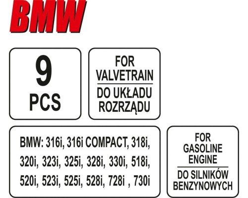 Комплект блокировки ГРМ BMW Vanos YATO YT-06022