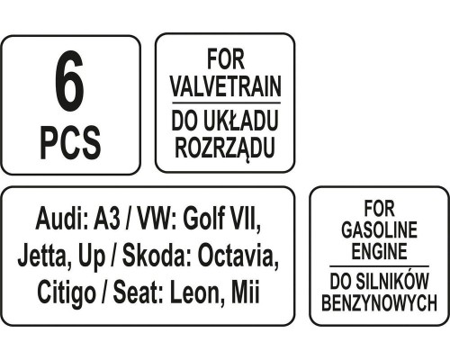 Комплект блокировки ГРМ VAG tsi/tfsi 6 эл YATO YT-06025