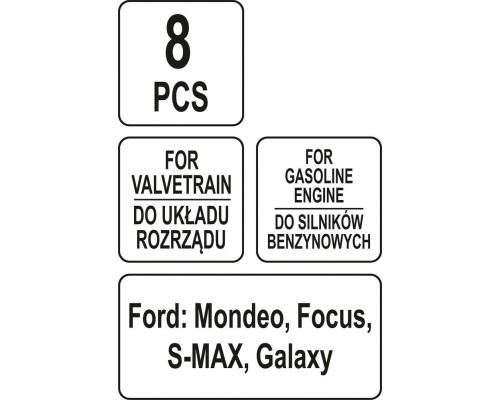Комплект блокировки газораспределения бензиновых двигателей Ford YATO YT-06026
