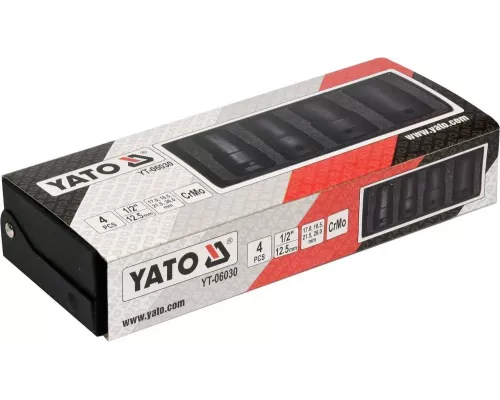 Набор торцевых головок 4 единицы YATO YT-06030