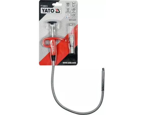 Гибкий магнитный захват с фонарем LED YATO YT-06613