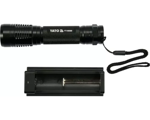 Фонарь в прочном алюминиевом корпусе перезаряжаемый XP-G3 CREE 6W YATO YT-08568