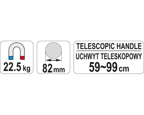 Магнитный сборник металлических предметов телескопический YATO YT-0860