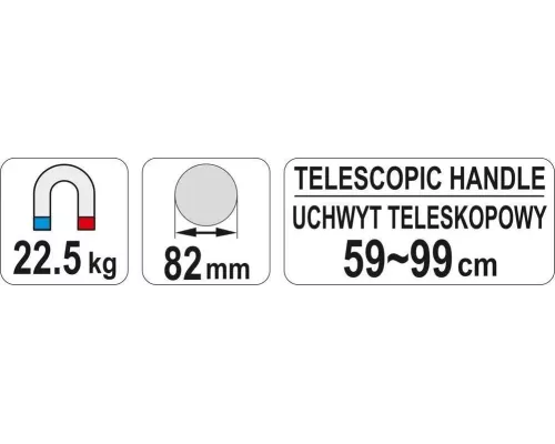 Магнитный сборник металлических предметов телескопический YATO YT-0860