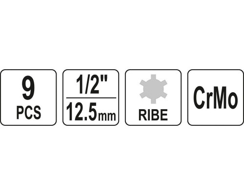 Набор шестигранных ключей RIBE 1/2