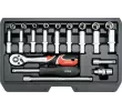 YT-14451 Набор торцевых головок 1/4" 23пр., YATO, 5906083144516 (CN)