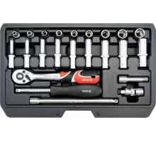 YT-14451 Набор торцевых головок 1/4" 23пр., YATO, 5906083144516 (CN)