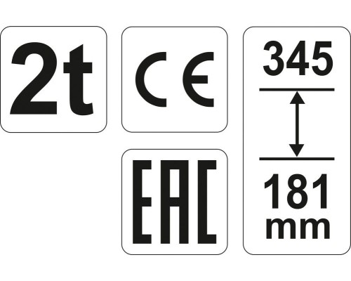 Домкрат для авто 2 т YATO YT-17000