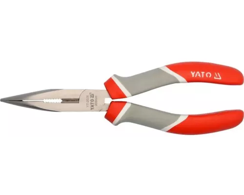 Плоскогубцы с длинными губками, изогнутые 200 мм YATO YT-2028 Плоскогубцы с длинными губками, изогнутые 200 мм YATO YT-2028