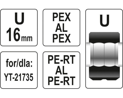 Обжимная головка U16 YATO YT-21740