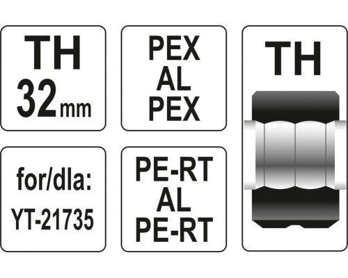 Обжимная головка TH32 YATO YT-21747