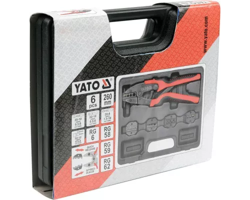 Набор для обжима кабельных наконечников YATO YT-2245