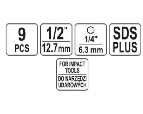 Набор для чистки винтов и штифтов 9шт YATO YT-25385