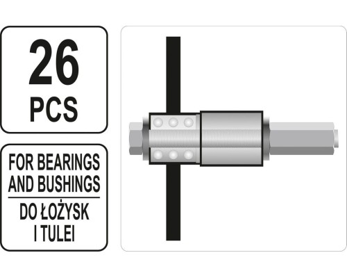 Набор для обслуживания подшипников и втулок YATO YT-25411