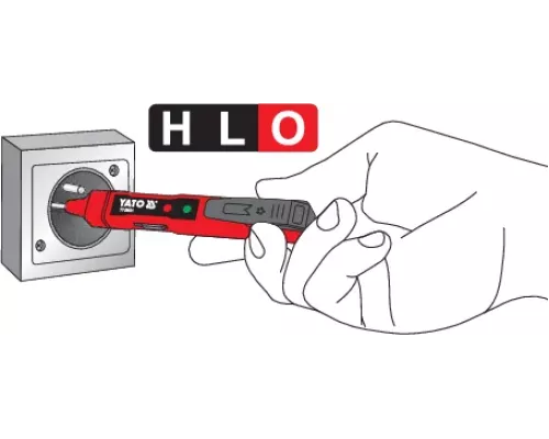 Тестер индикатор напряжения YATO YT-28631