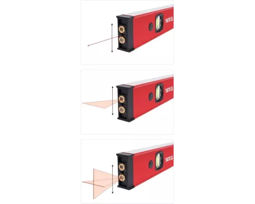 Уровень электронный алюминиевый с лазерным лучом YATO YT-30400