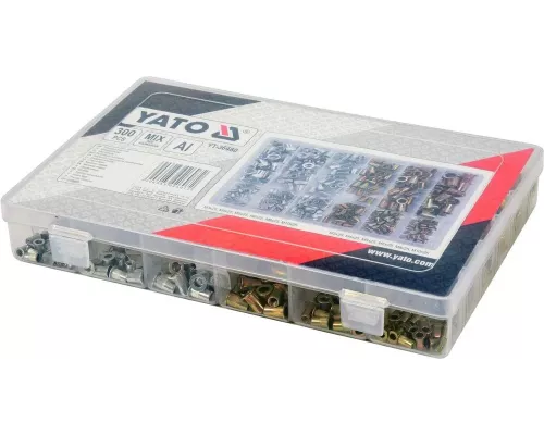 Заклепки стальные и алюминиевые 300 шт YATO YT-36480