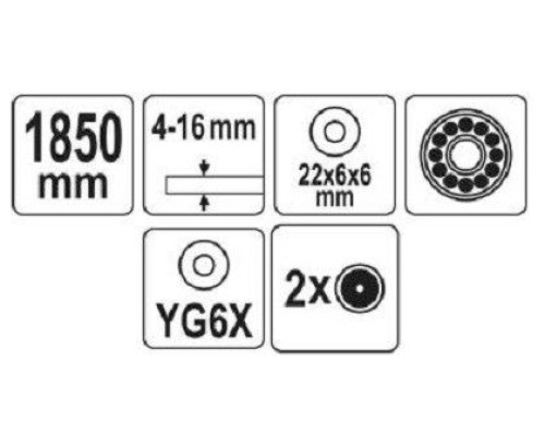 Устройство для резки плитки 1850мм YATO YT-37011