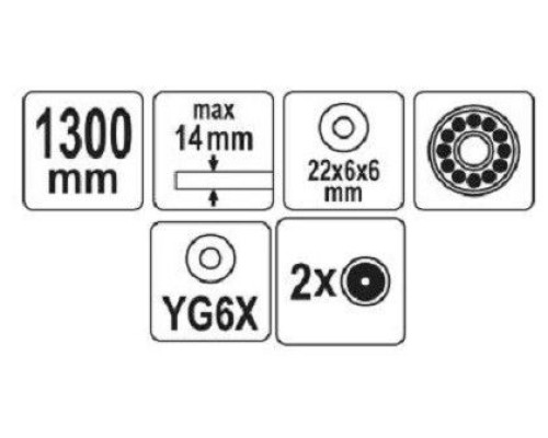 Устройство для резки плитки 1300мм YATO YT-37016