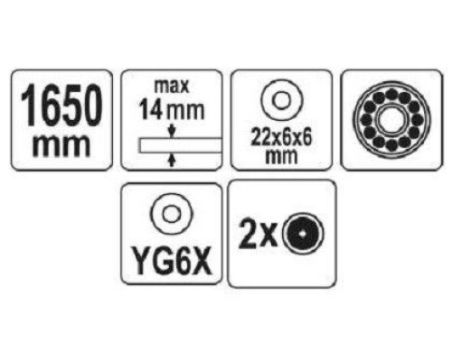 Устройство для резки плитки 1650мм YATO YT-37017