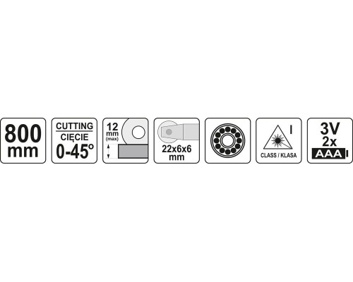 Плиткорез лазерный ручной 800 мм YATO YT-37022