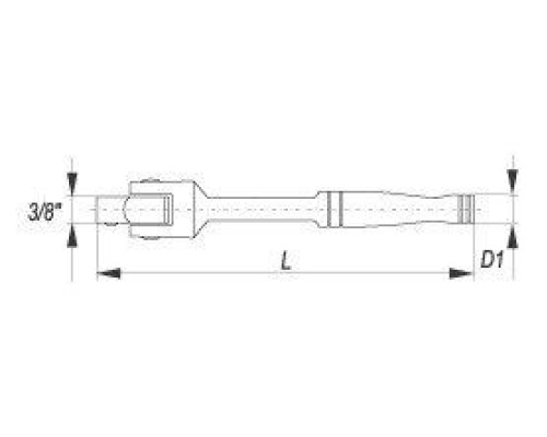 Вороток-трещотка 250 мм YATO YT-3839