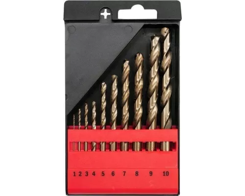 Набор сверл по металлу CO-HSS 10 шт YATO YT-41603