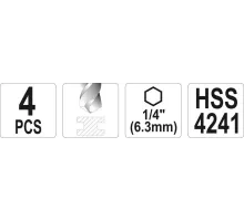 Универсальный набор сверл по металлу YATO YT-44705