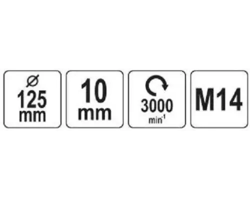 Войлок полировочный 125х10мм, М14 YATO YT-47901 Войлок полировочный 125х10мм, М14 YATO YT-47901