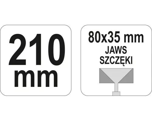 Щипцы для формирования профилей 210 мм 80х35 YATO YT-5140 Щипцы для формирования профилей 210 мм 80х35 YATO YT-5140