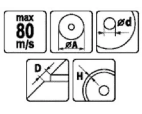Диск 125 мм для резки и шлифовки керамики YATO YT-59972