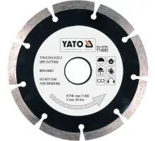 Диск отрезной сегментный алмазный 125 мм YATO YT-6003
