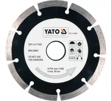 Диск отрезной сегментный алмазный 180 мм YATO YT-6004