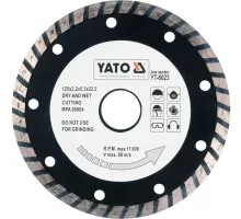 YT-6023 Диск алмазный отрезной TURBO универсальный 125мм, YATO, 5906083960239 (CN)
