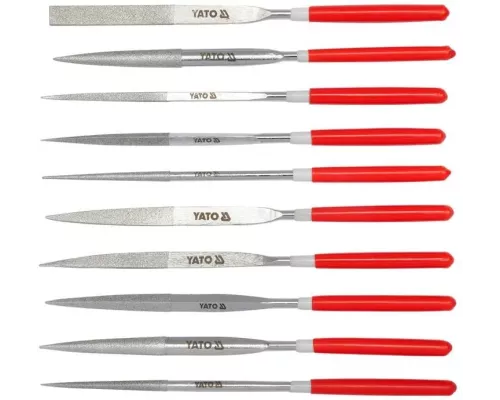 Алмазные надфили 4х160х50 мм, набор 10 шт. YATO YT-6151