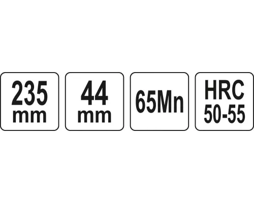 Рубанок ручной по дереву 235 мм YATO YT-62900