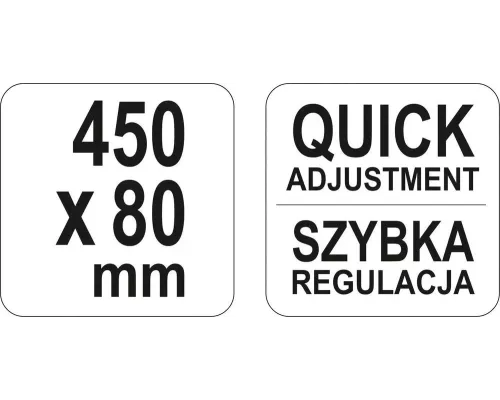 Струбцина столярная кованная 450x80 мм YATO YT-64113